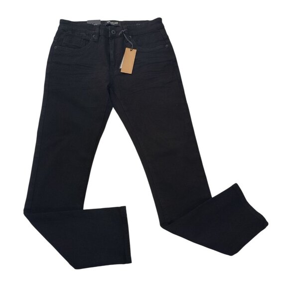 Kenneth Cole New York Slim Fit Mens Black Denim Jeans Straight Leg Cotton 30x32. - Picture 6 of 8